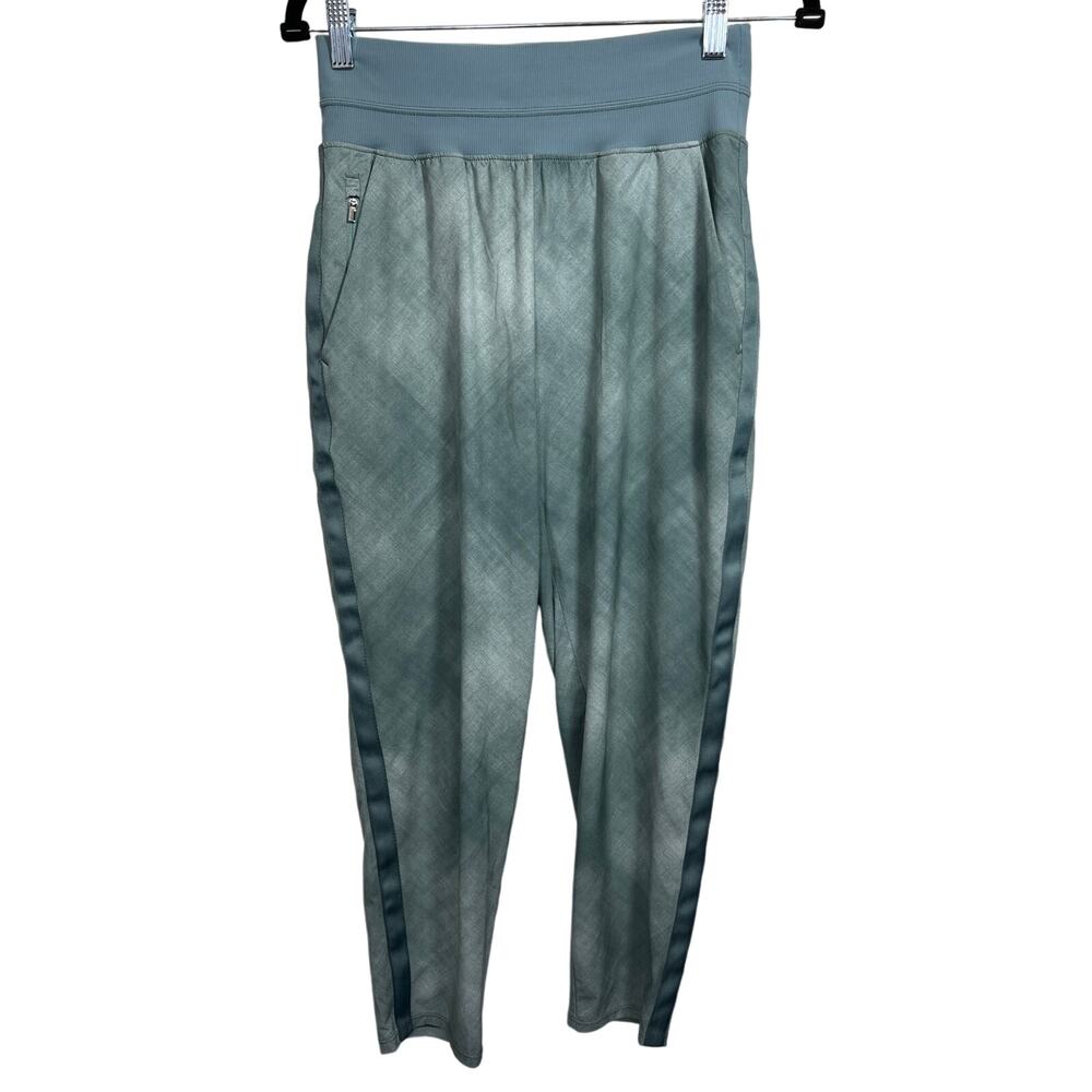 Athleta Nolita Slim Tapered Ankle Travel Pant Straight Leg 4 Small Green Lounge